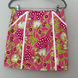Vintage Lilly Pulitzer Skirt - Hotty Pink Bloomers Print